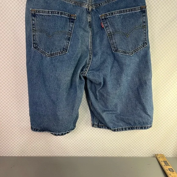 Levis 469 Loose Shorts Jorts Mens Sz 33 Denim 100% Cotton Medium Wash Casual - Picture 7 of 11